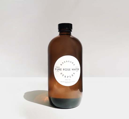 amber bottle premium organic rose water 475ml